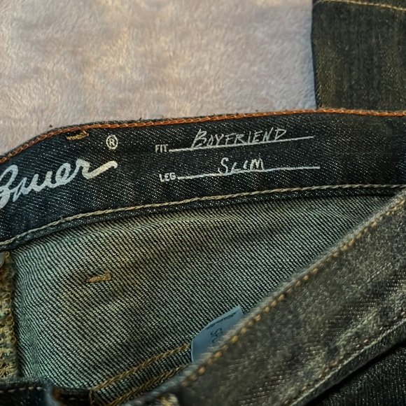 EUC Eddie Bauer Boyfriend Slim Jeans Dark Wash Size 16P - Picture 7 of 9